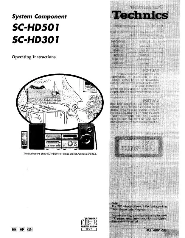 Mode d'emploi PANASONIC SC-HD301