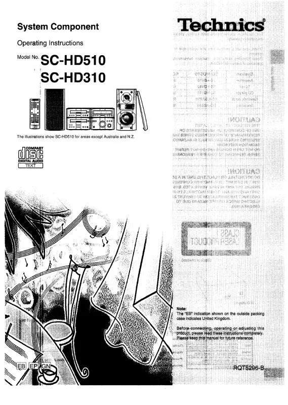 Mode d'emploi PANASONIC SC-HD310