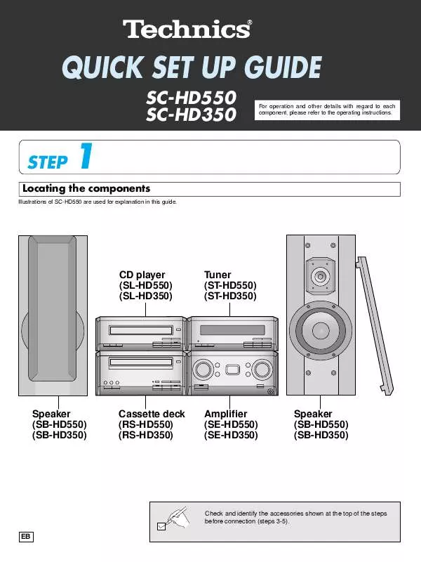 Mode d'emploi PANASONIC SC-HD350