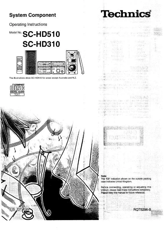 Mode d'emploi PANASONIC SC-HD510