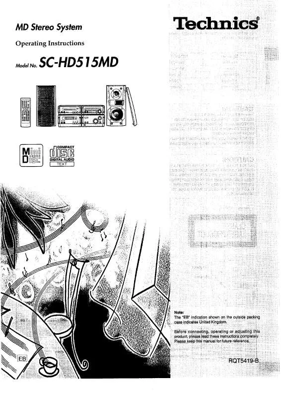 Mode d'emploi PANASONIC SC-HD515MD