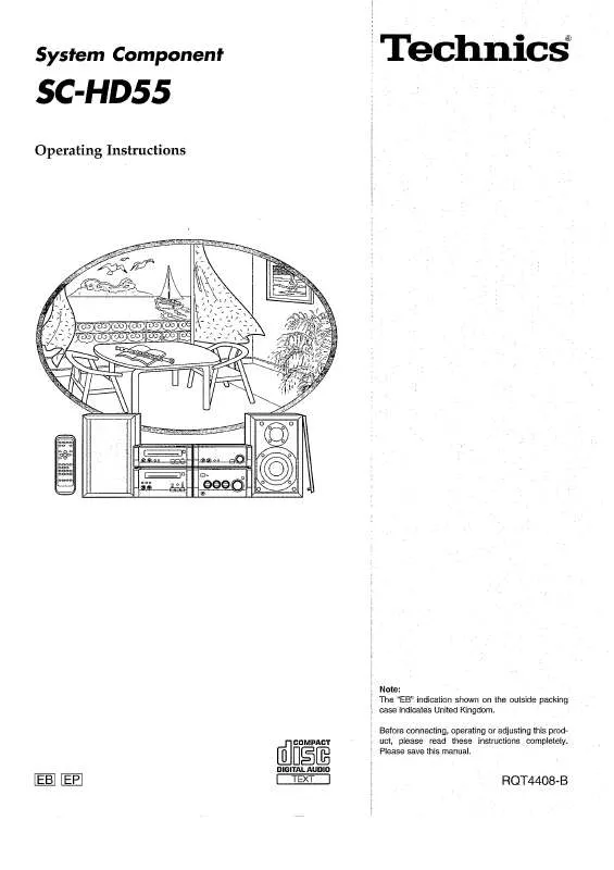 Mode d'emploi PANASONIC SC-HD55