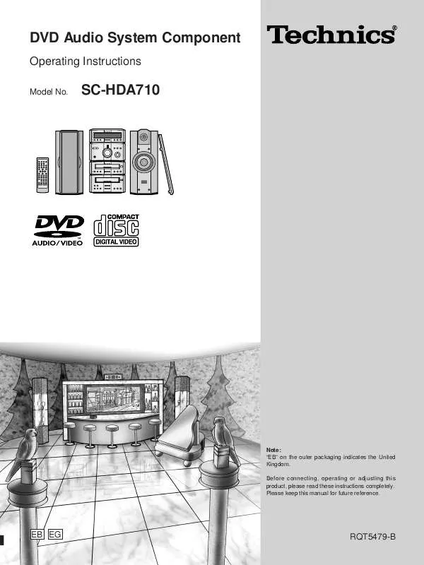 Mode d'emploi PANASONIC SC-HDA710