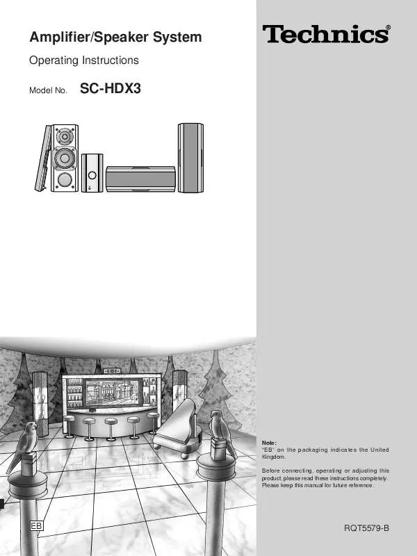 Mode d'emploi PANASONIC SC-HDX3