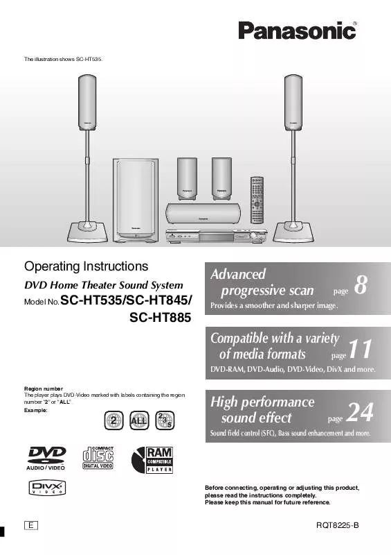 Mode d'emploi PANASONIC SC-HT535