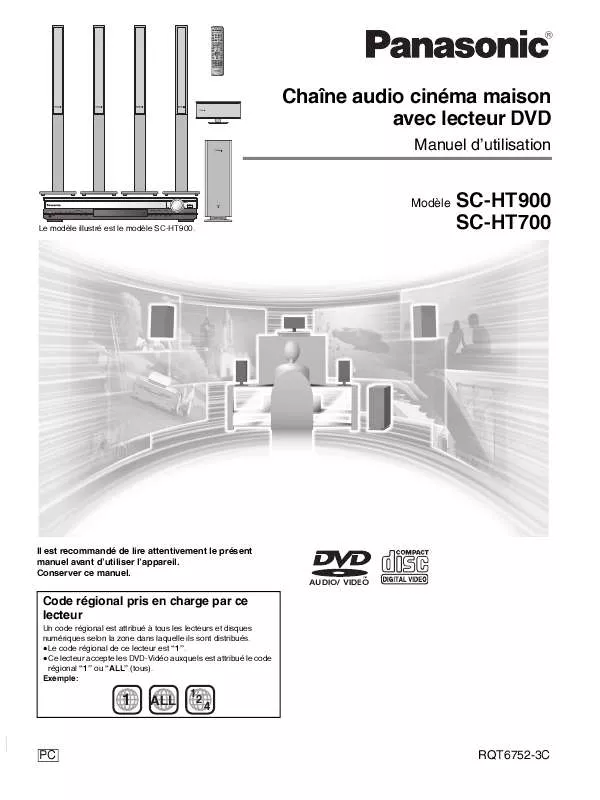 Mode d'emploi PANASONIC SC-HT700P