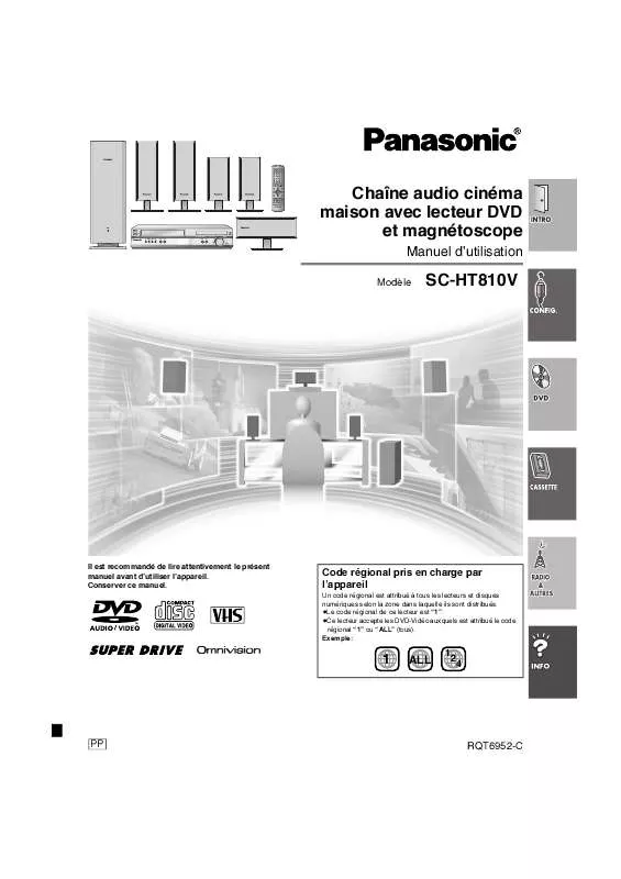 Mode d'emploi PANASONIC SC-HT810VPC