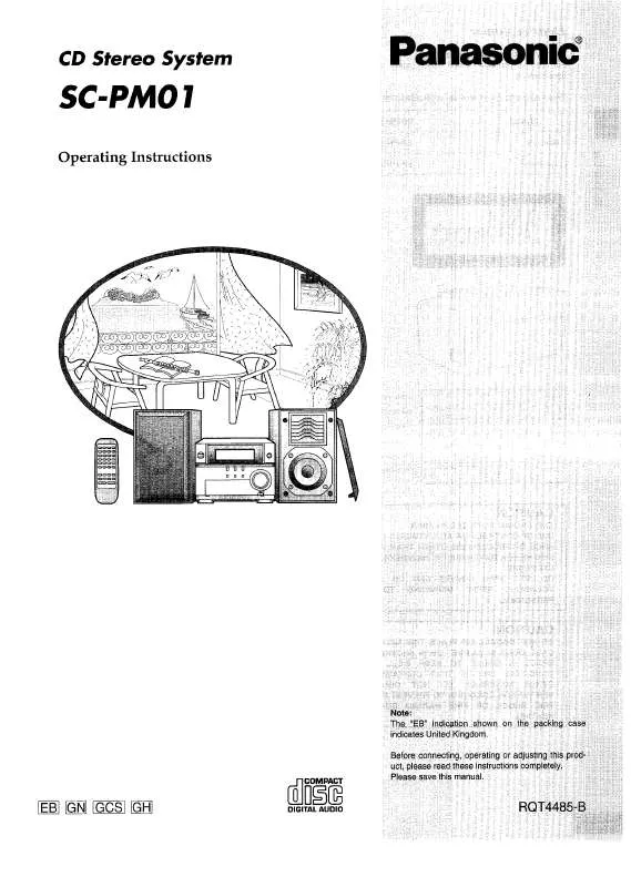 Mode d'emploi PANASONIC SC-PM01