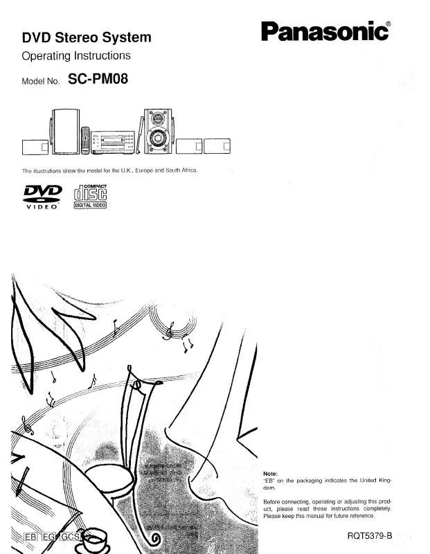 Mode d'emploi PANASONIC SC-PM08