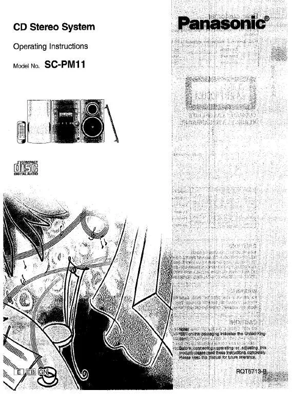 Mode d'emploi PANASONIC SC-PM11