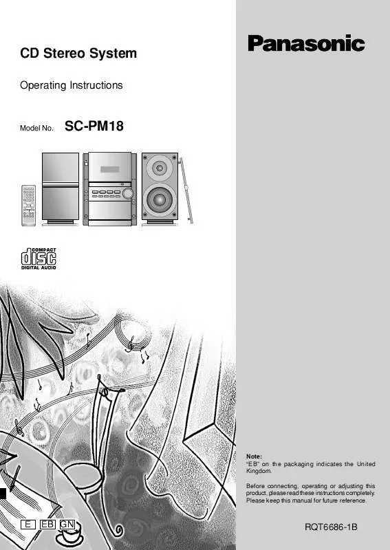 Mode d'emploi PANASONIC SC-PM18