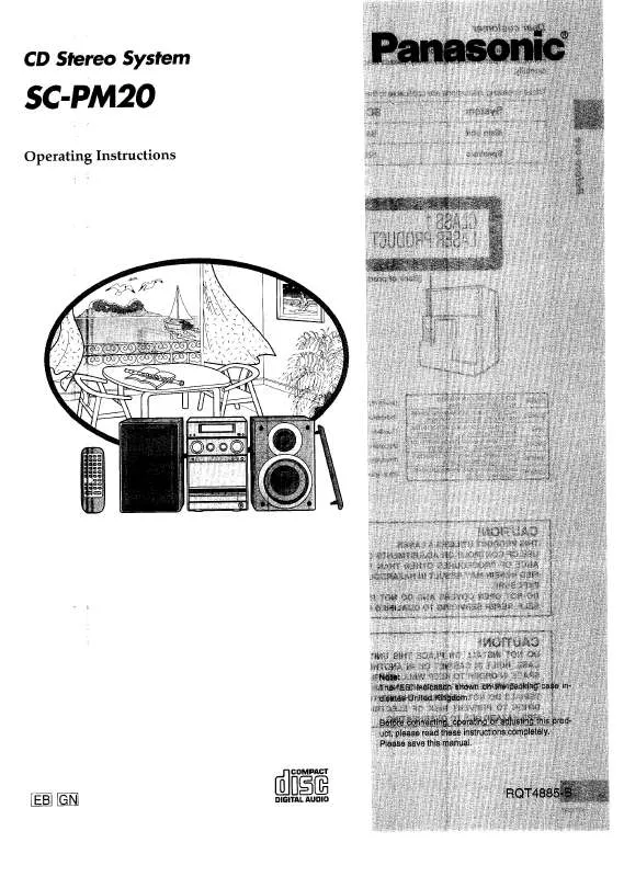 Mode d'emploi PANASONIC SC-PM20