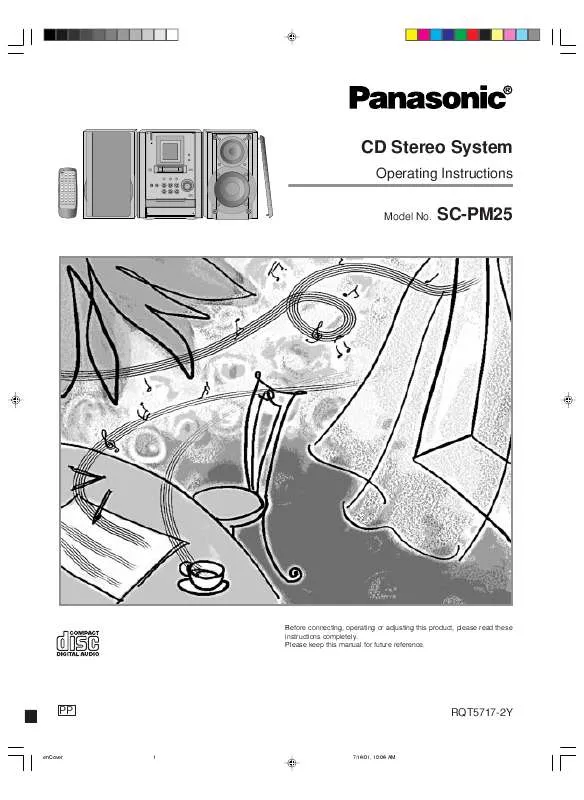 Mode d'emploi PANASONIC SC-PM25PP