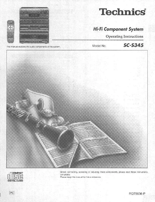 Mode d'emploi PANASONIC SC-S345