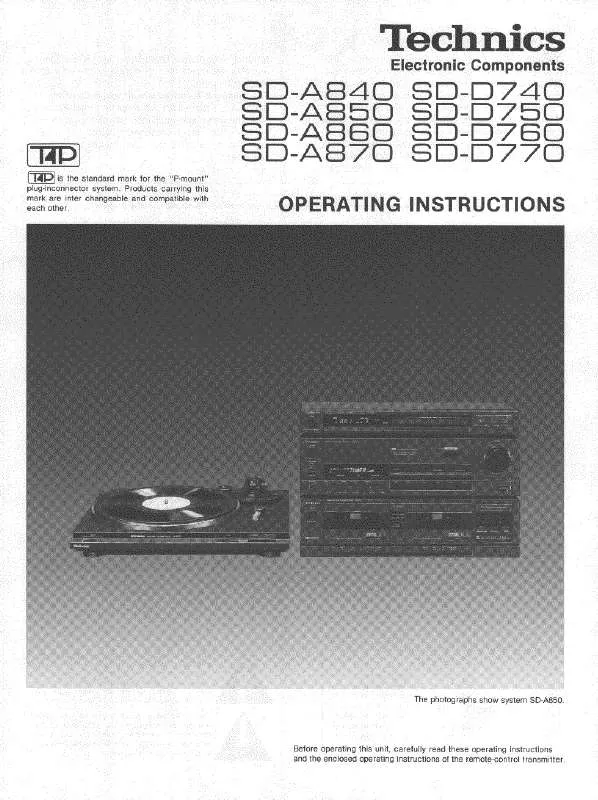 Mode d'emploi PANASONIC SD-A840