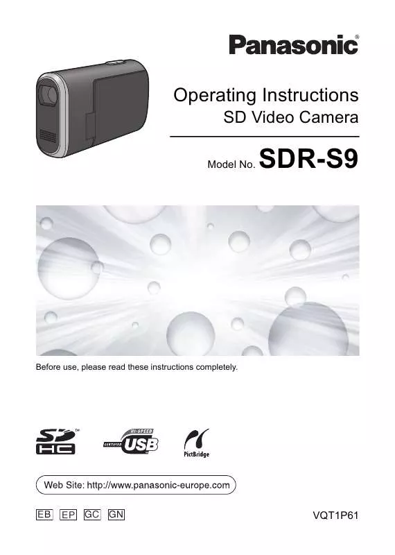 Mode d'emploi PANASONIC SDR-S9