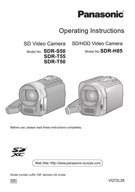 Mode d'emploi PANASONIC SD-RT55