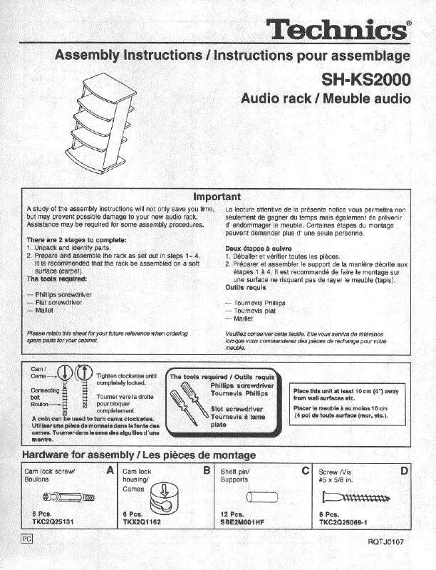 Mode d'emploi PANASONIC SH-KS2000