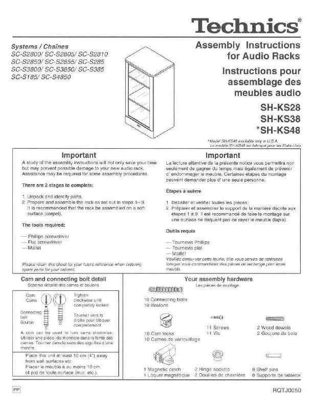 Mode d'emploi PANASONIC SH-KS28