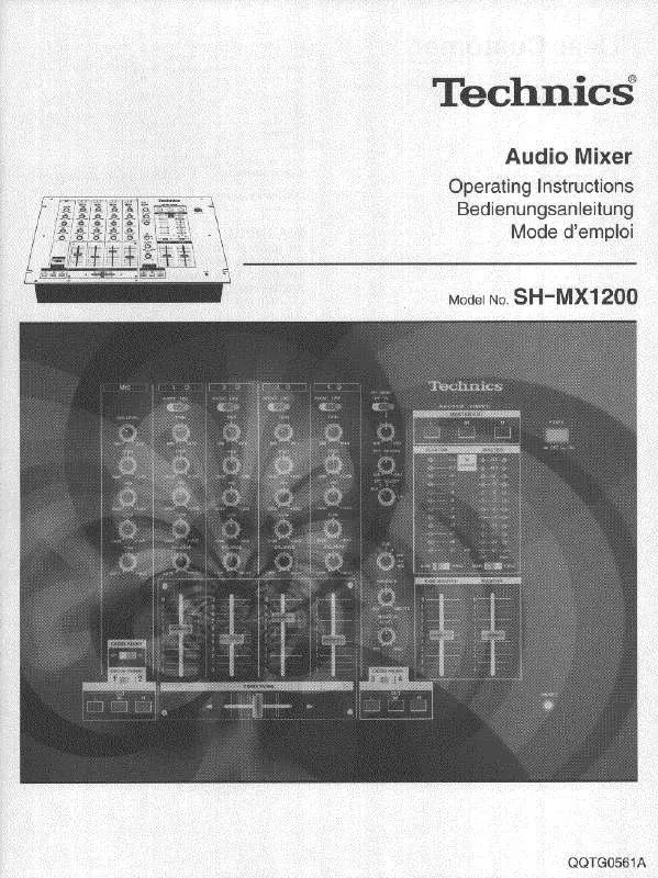 Mode d'emploi PANASONIC SH-MX1200