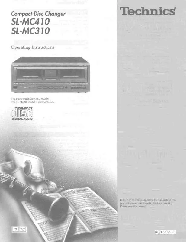 Mode d'emploi PANASONIC SL-MC310