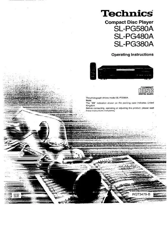 Mode d'emploi PANASONIC SL-PG380A