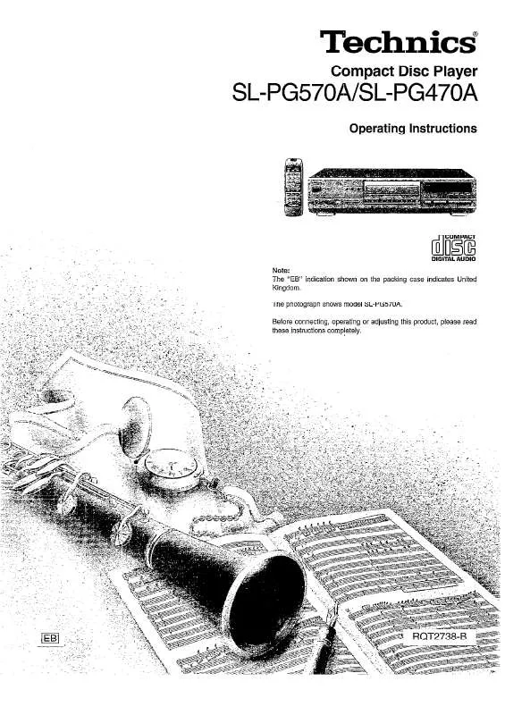 Mode d'emploi PANASONIC SL-PG570