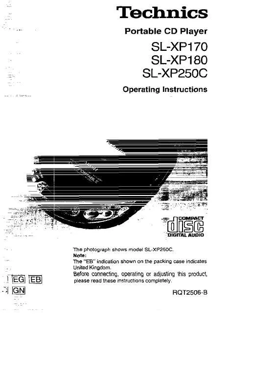 Mode d'emploi PANASONIC SL-XP250C