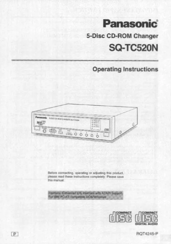 Mode d'emploi PANASONIC SQTC520N