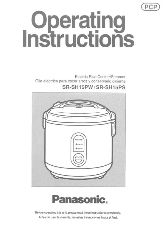 Mode d'emploi PANASONIC SRSH15PS