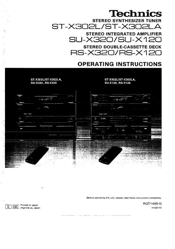 Mode d'emploi PANASONIC STX302L