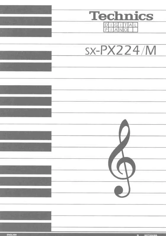 Mode d'emploi PANASONIC SX-PX224M