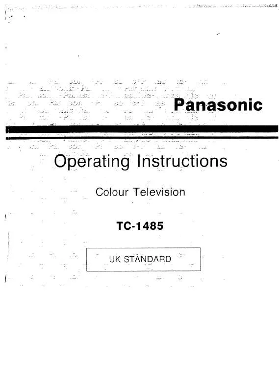 Mode d'emploi PANASONIC TC-1485