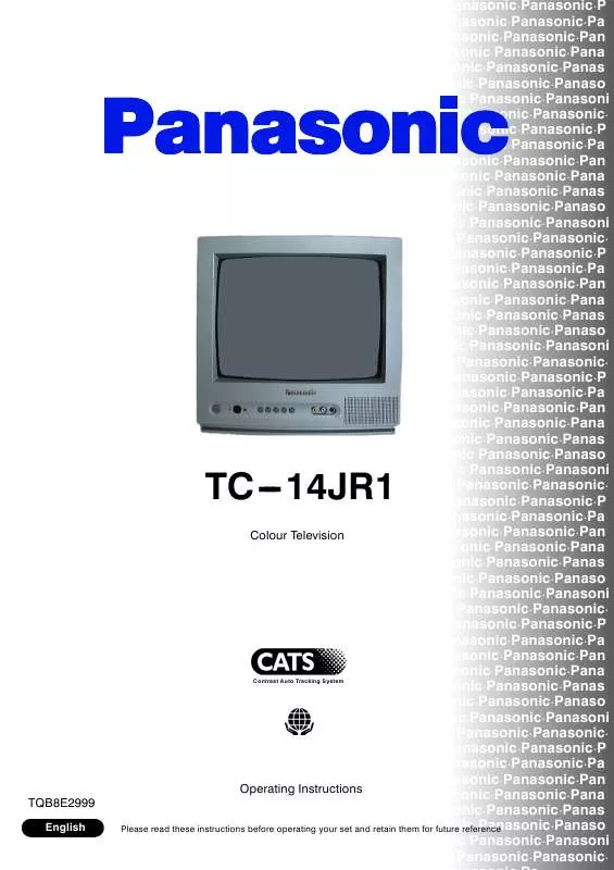 Mode d'emploi PANASONIC TC-14JR1