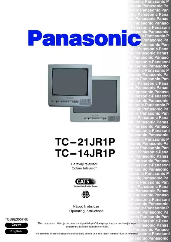 Mode d'emploi PANASONIC TC-14JR1P