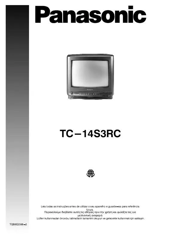 Mode d'emploi PANASONIC TC-14S3RC