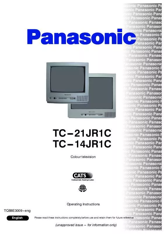 Mode d'emploi PANASONIC TC-21JR1C