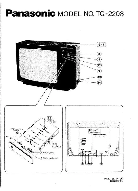 Mode d'emploi PANASONIC TC-2203