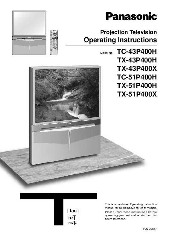 Mode d'emploi PANASONIC TC-51P400H