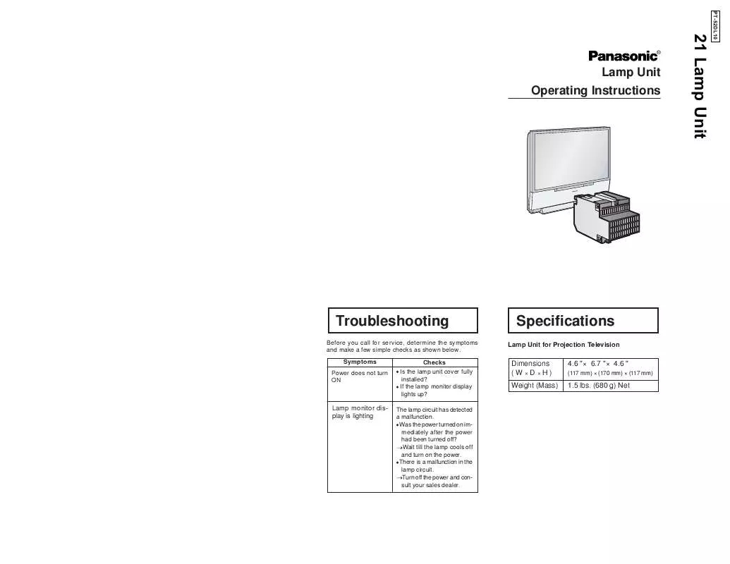 Mode d'emploi PANASONIC TEEC00241