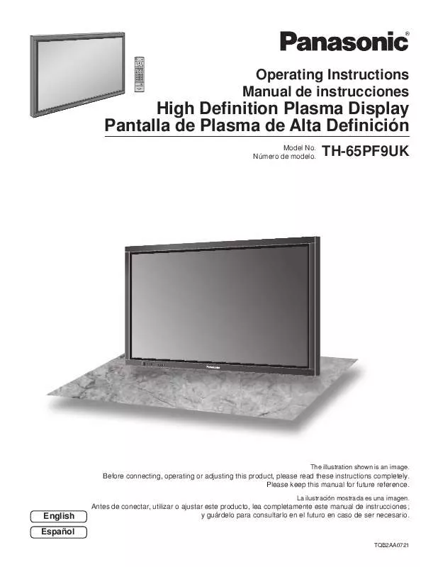 Mode d'emploi PANASONIC TH-65PF9