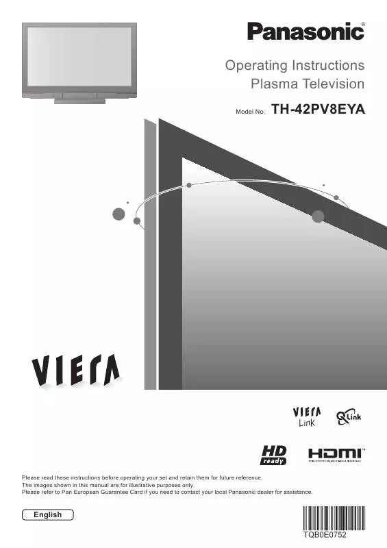 Mode d'emploi PANASONIC TH-42PV8EYA