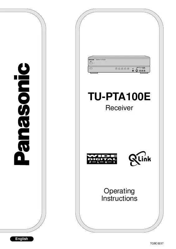 Mode d'emploi PANASONIC TU-PTA300B