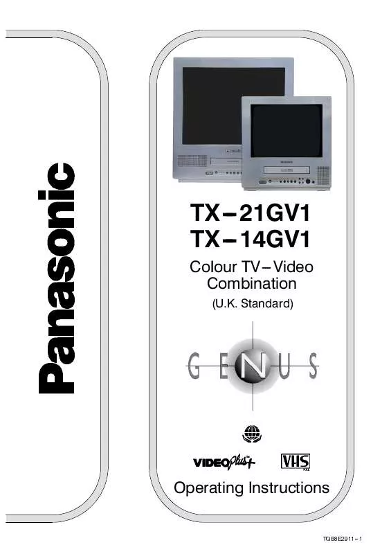 Mode d'emploi PANASONIC TX-14GV1