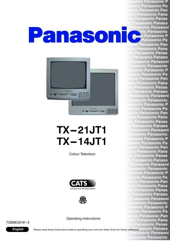 Mode d'emploi PANASONIC TX-14JT1