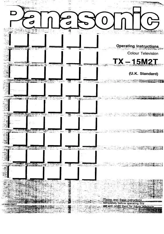 Mode d'emploi PANASONIC TX-15M2T