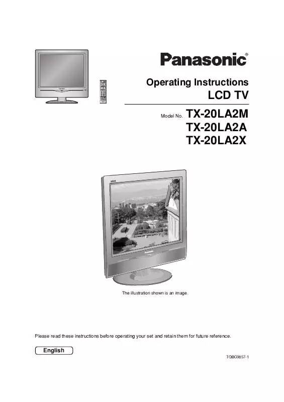 Mode d'emploi PANASONIC TX-20LA2A