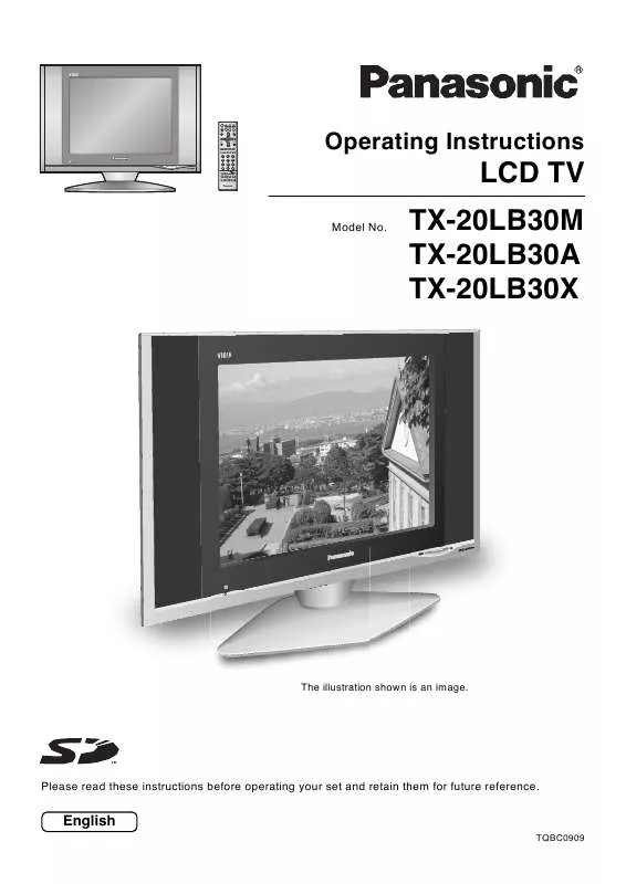 Mode d'emploi PANASONIC TX-20LB30A