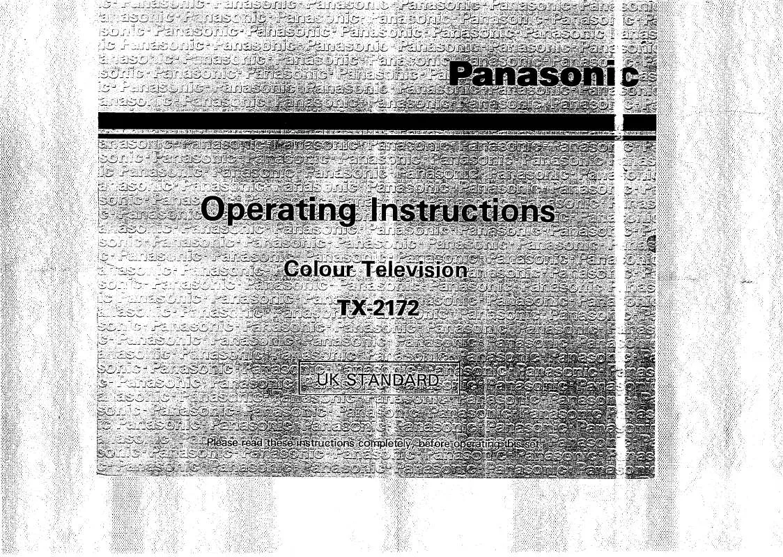 Mode d'emploi PANASONIC TX-2172