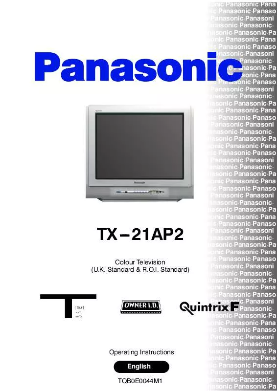 Mode d'emploi PANASONIC TX-21AP2